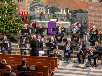 Bläserchor der Andreaskirche beim Weihnachtskonzert