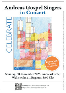 Konzertflyer Andreas-Gospel-Singers