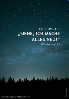 Jahreslosung 2026 - „Gott spricht: Siehe, ich mache alles neu!“