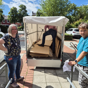 Abtransport der alten Schränke